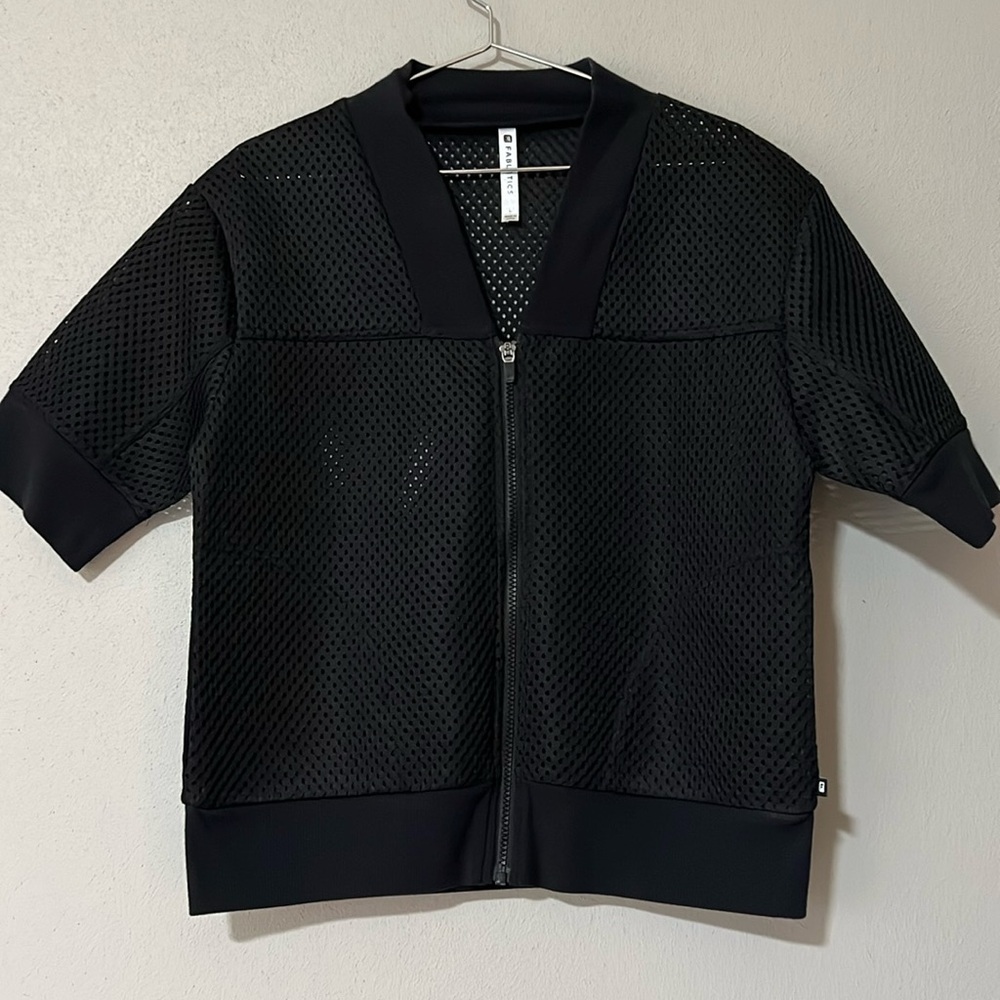 FABLETICS Short Sleeve Heavier weight mesh Zip up jacket